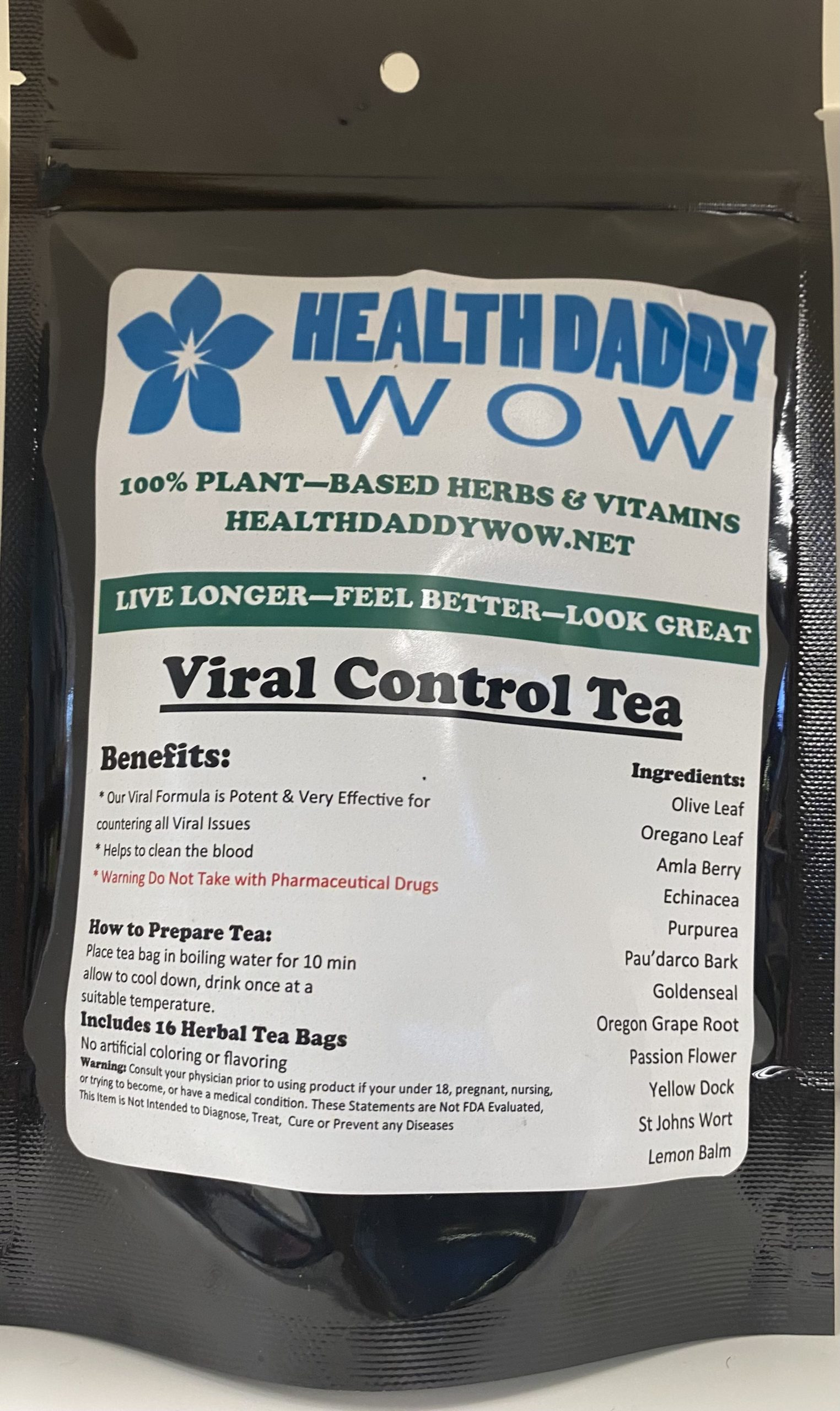 Virus Tea Viral Control Tea - Health Daddy Wow